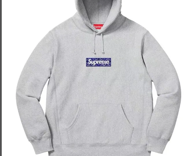 Grey Black Box Bandana Cashew Logo 19FW Hoodie S L XL Flower M Hoodie 0629